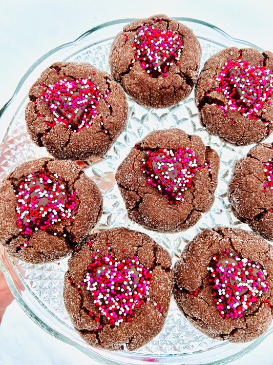 Honey Peanut Butter Filled Chocolate Cookies