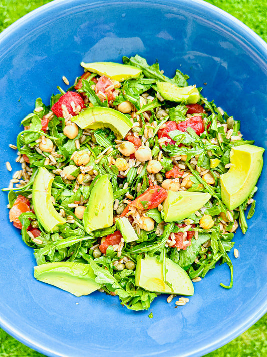 Arugula, Tomato, & Chickpea Salad