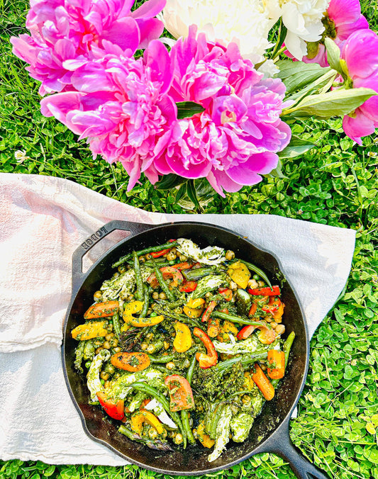 Baked Pesto Chicken & Veggies