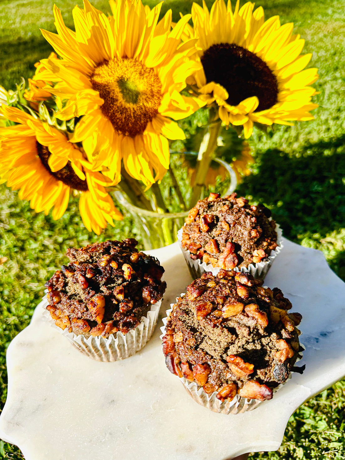 Pumpkin Spice Buckwheat Muffins with Raisins & Walnuts