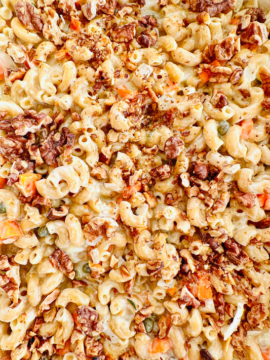 Toasted Walnut and Veggie Mac and Cheese