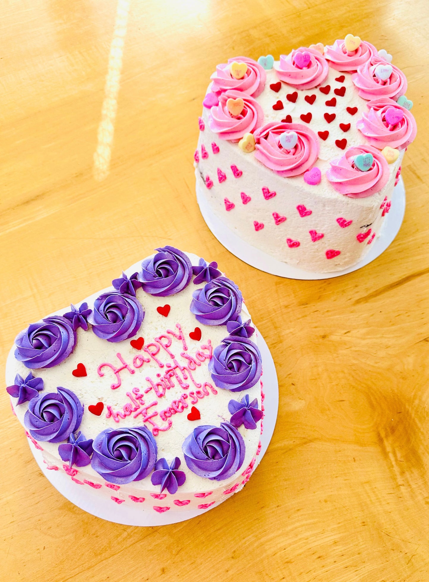 Think Hope Foundation Heart-Shaped Cakes